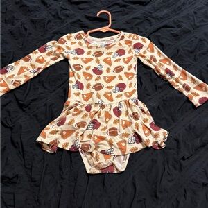 Kids Casual Dress with Sports Print